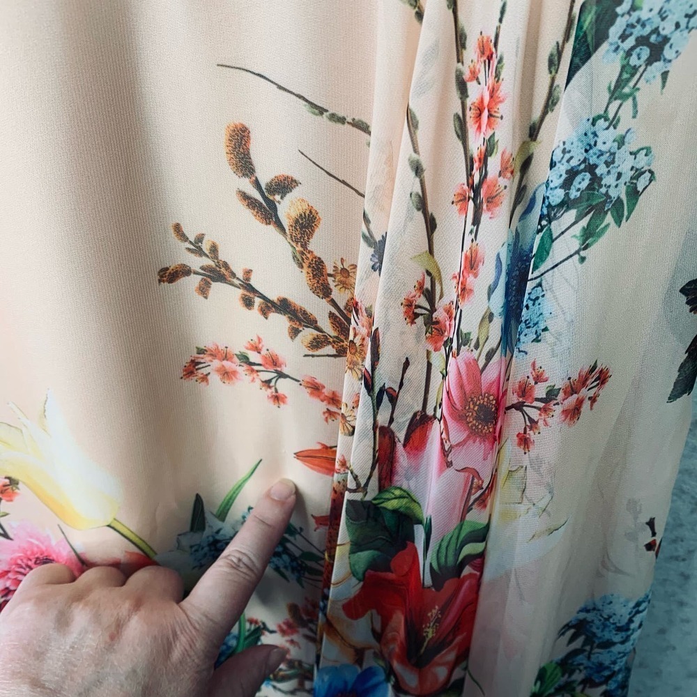 Eywasouls Malibu Claire Floral Maxi Dress Womens Size XS/S Long Sleeve $495 - Picture 9 of 15